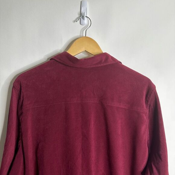 White Stag Burgundy Button Down Shirt - Picture 13 of 14